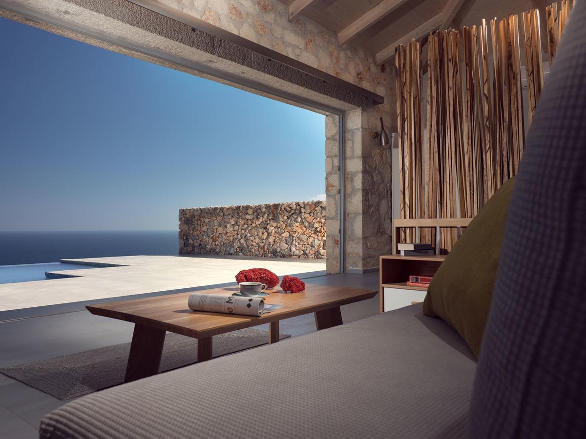 Akron Luxury Suites Korithion Bagian luar foto
